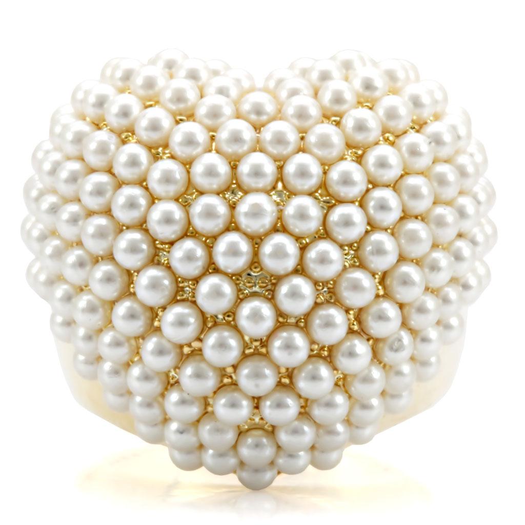 Gold Plated Ring with Synthetic Yellow Citrine - The Trendy Accessories Store