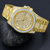 HURRICANE GOLD PLATED STAINLESS STEEL WATCH | 530382
