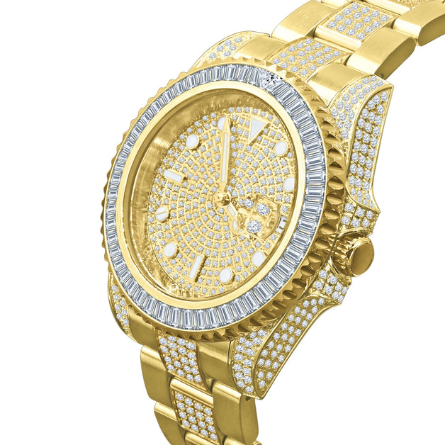 King ice lx 14k gold watch hot sale