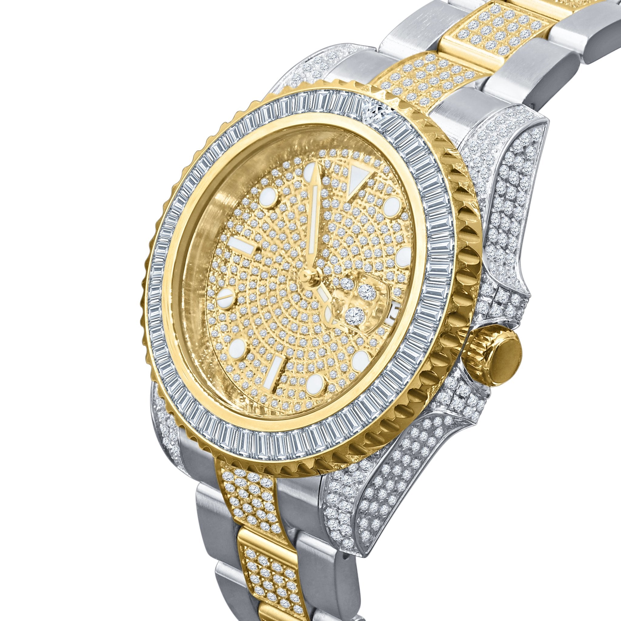 HURRICANE STAINLESS STEEL WATCH WITH GOLD PLATED | 5303842 - The Trendy Accessories Store