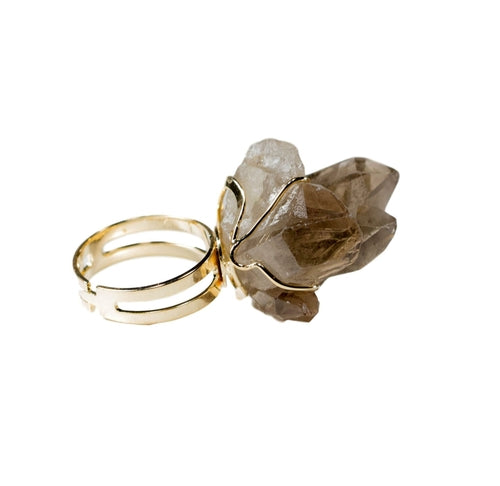 Smoky Quartz Ring - The Trendy Accessories Store