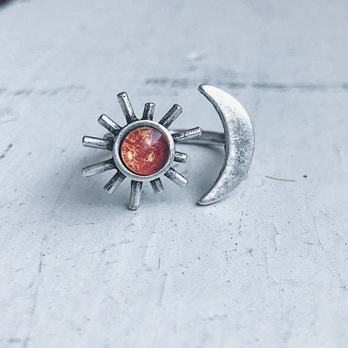 Sun and Moon Inspired Egyptian Inspired Ring - The Trendy Accessories Store
