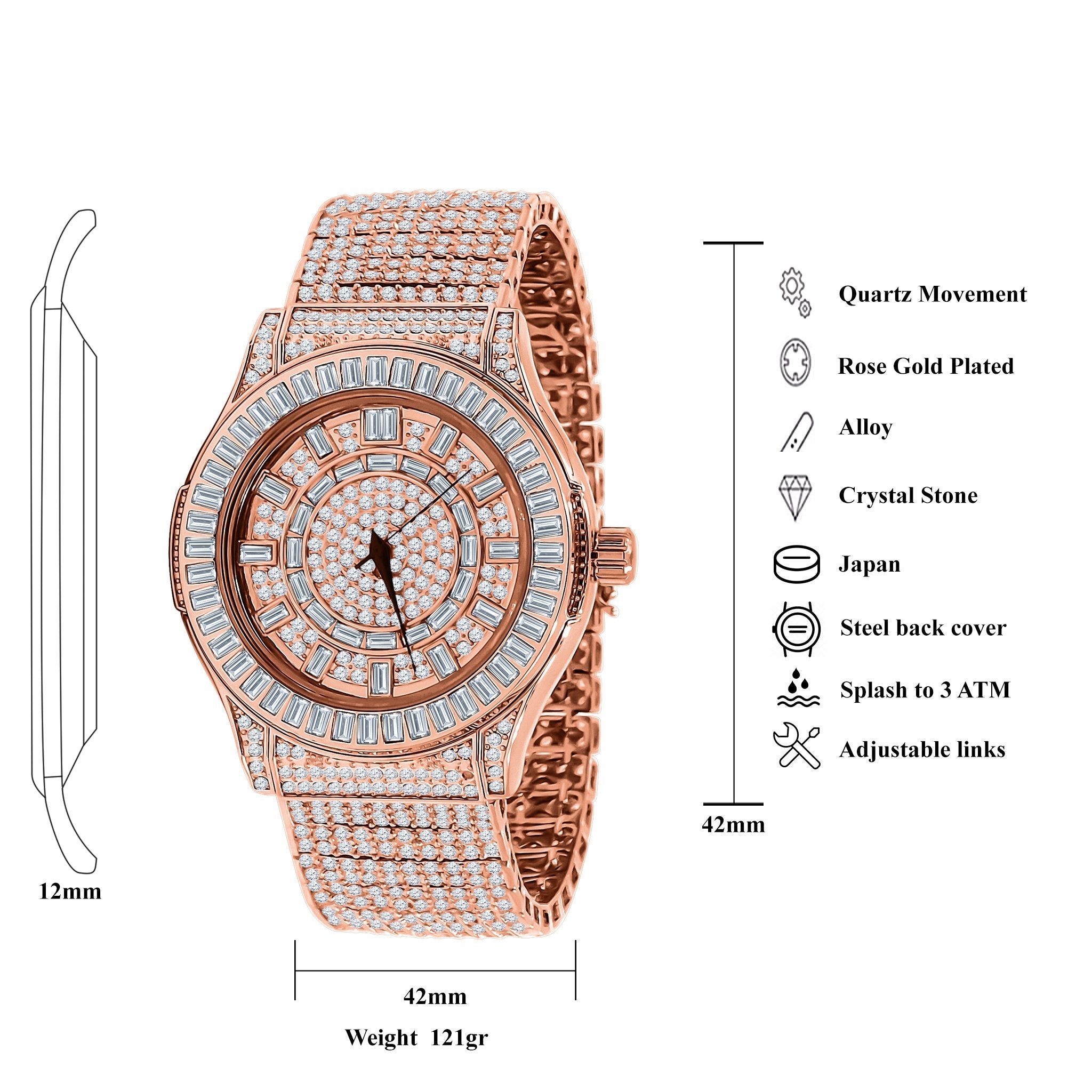 GALLANT Steel CZ Watch | 5303336 - The Trendy Accessories Store