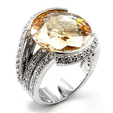 6X045 Rhodium Brass Ring