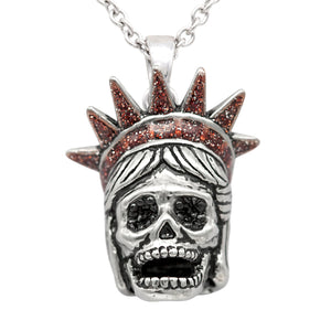 Liberty Skull Necklace - The Trendy Accessories Store