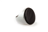 Black Onyx Silver Ring