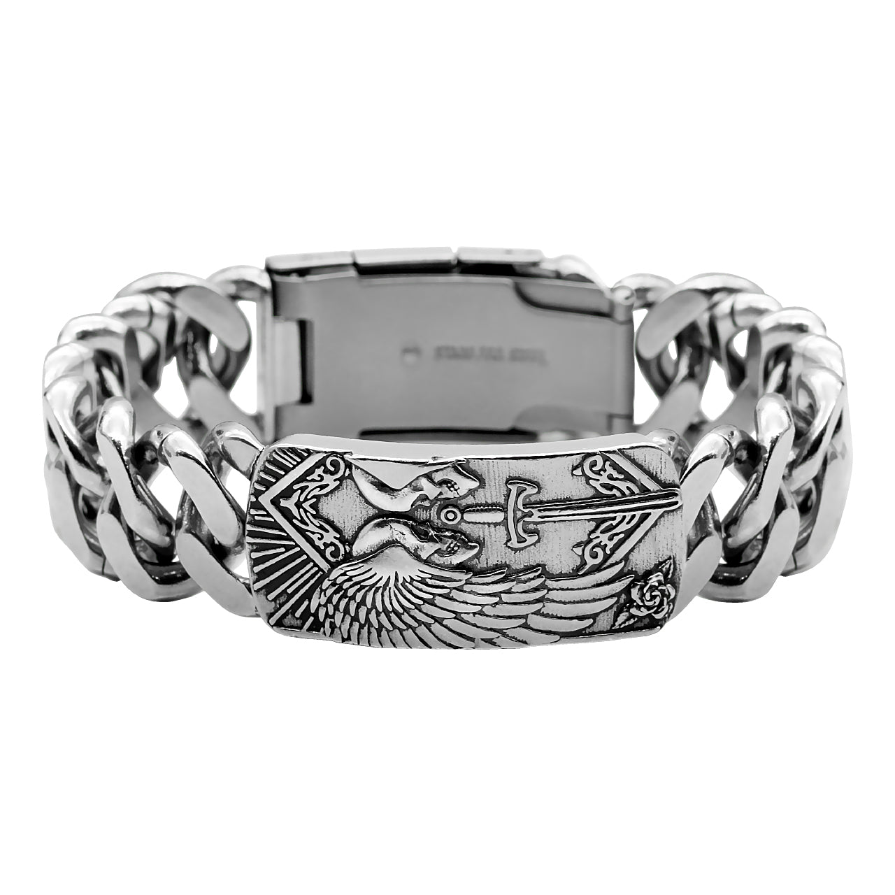 Skull Bracelet Duty & Honor Skull ID Tag Bracelet - The Trendy Accessories Store