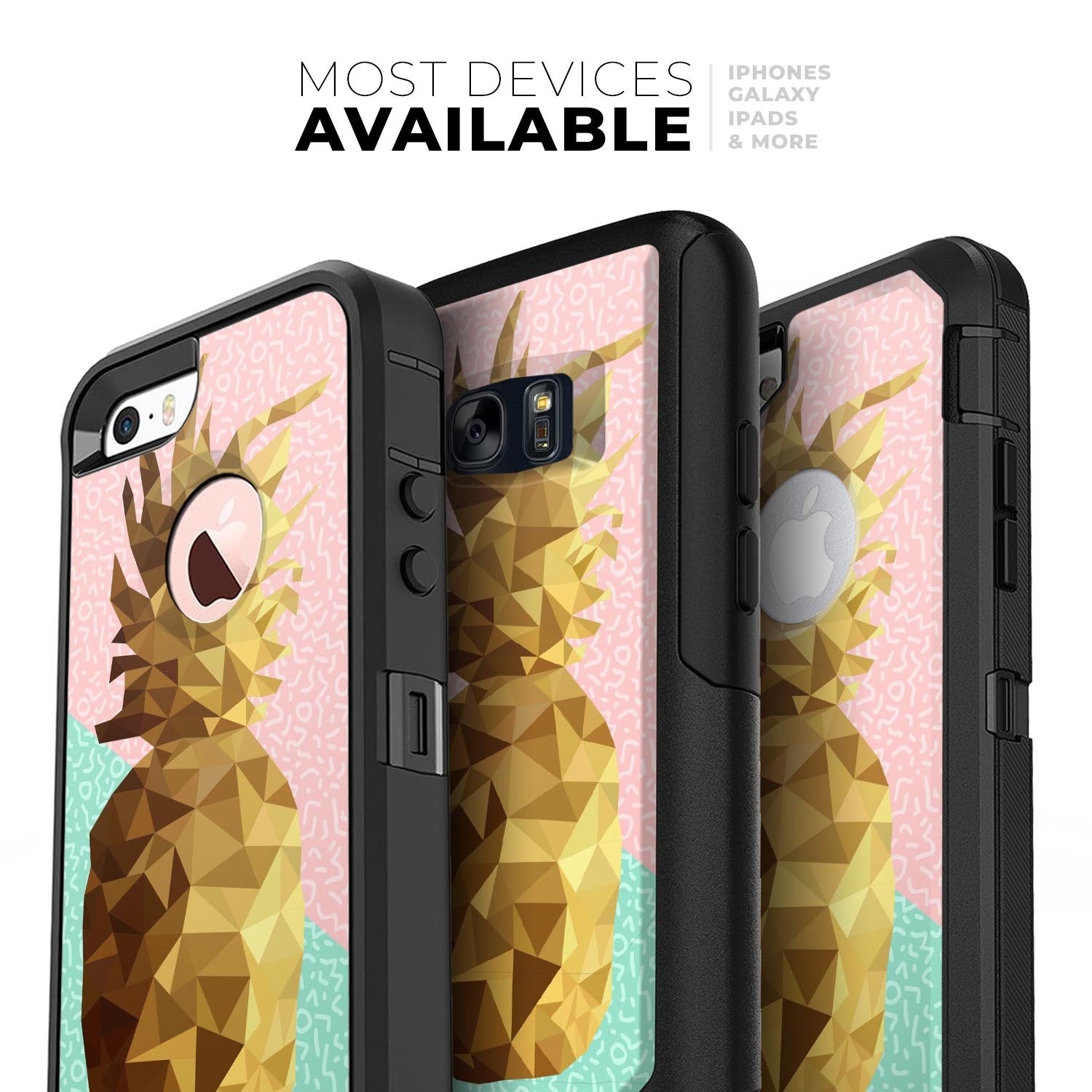 Geometric Summer Pineapple Skin Kit for the iPhone Cases - The Trendy Accessories Store