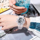Transparent Color Digital Watches For Women