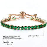Luxury 4mm Gold Plated Cubic Zirconia Crystal Chain Bracelets - The Trendy Accessories Store