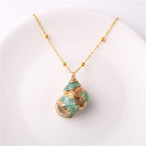 Classic Gold Plated Shell Necklaces and Pendants - The Trendy Accessories Store