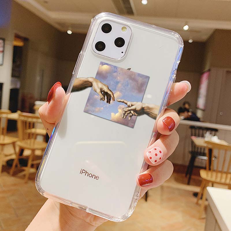 Antique Art inpired lines Painted Pattern iPhone Case - The Trendy Accessories Store