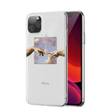 Antique Art inpired lines Painted Pattern iPhone Case - The Trendy Accessories Store