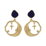 Vintage Drop Earring Inspired by Star Moon - The Trendy Accessories Store