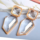 Clear And Pure Resin Elegant Drop Earrings - The Trendy Accessories Store