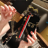 High Fashion Inspired Glossy Red Black iPhone and Samsung Phone Case - The Trendy Accessories Store