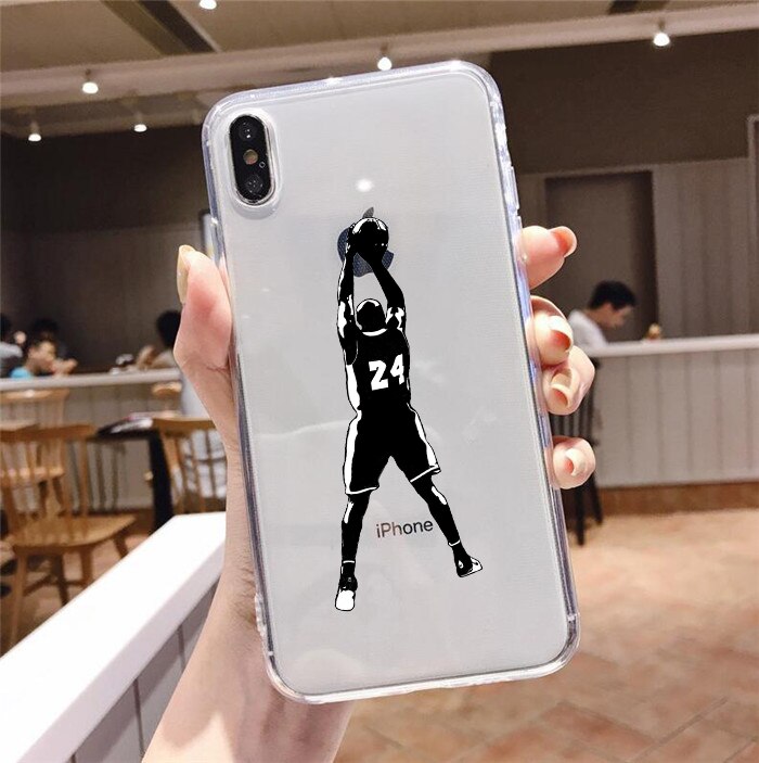 Legendary basketball Superstar 24 Transparent Soft Silicone iPhone Case - The Trendy Accessories Store