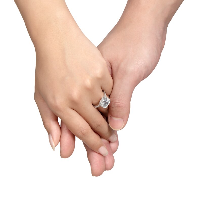 Asscher Cut Austrian Engagement Rings - The Trendy Accessories Store