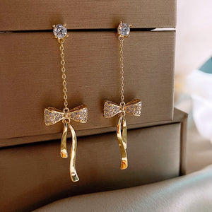 Plush bow Inspired Trendy earrings