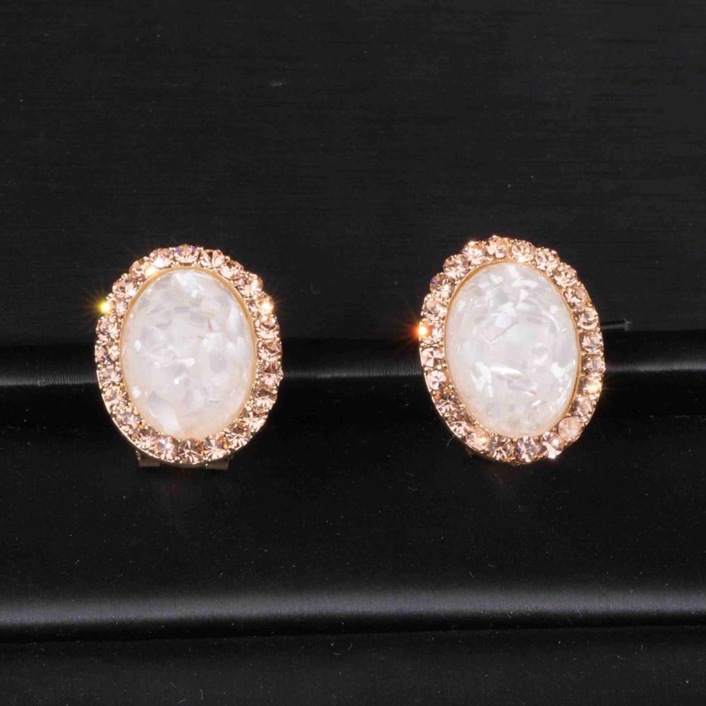 Luxury Inspired Crystal Round Stud Earrings - The Trendy Accessories Store