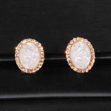 Luxury Inspired Crystal Round Stud Earrings - The Trendy Accessories Store