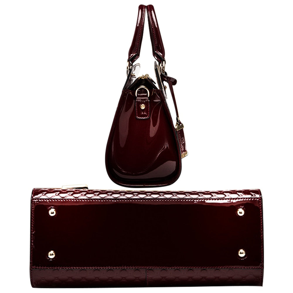 Genuine Leather Luxury Tote Bag - The Trendy Accessories Store
