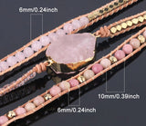 Pink Natural Stone Bracelet for Women