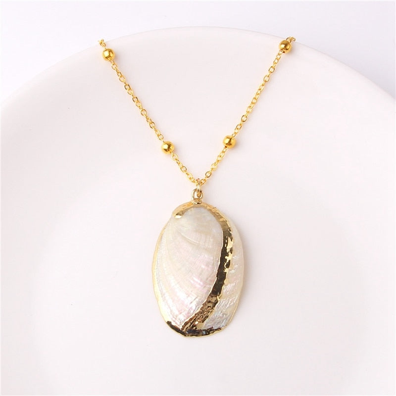Classic Gold Plated Shell Necklaces and Pendants - The Trendy Accessories Store