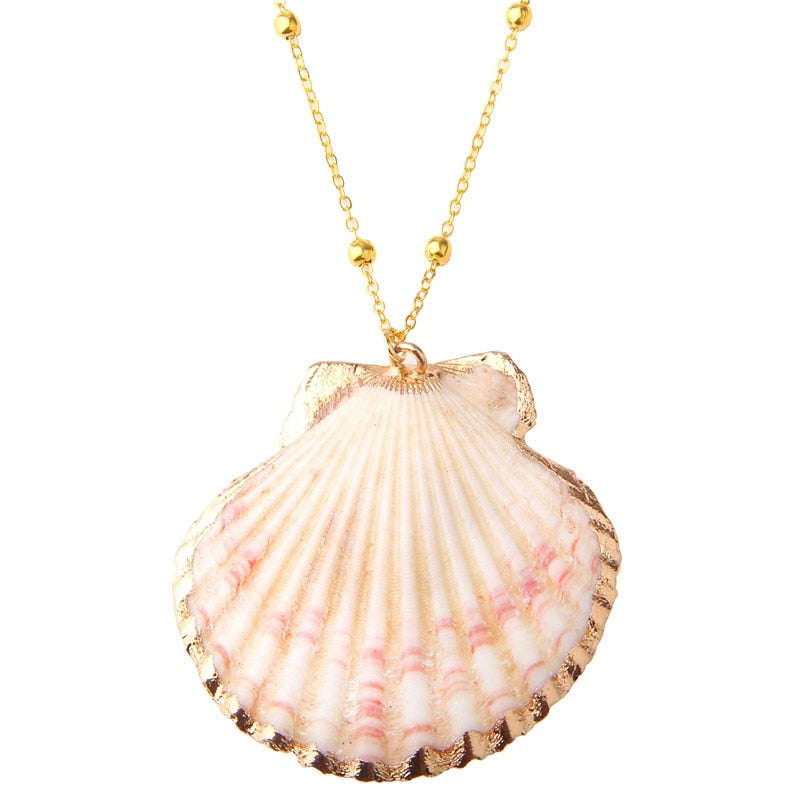 Classic Gold Plated Shell Necklaces and Pendants - The Trendy Accessories Store