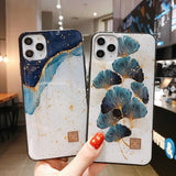 3D Luxury Gold and Blue Silicone iPhone Case - The Trendy Accessories Store