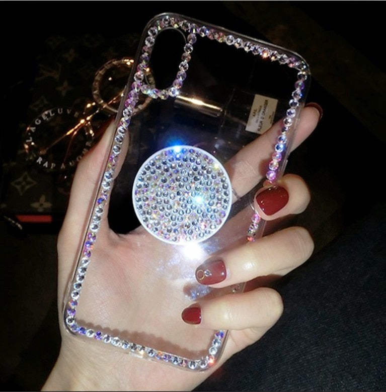 Sparkly Crystal Clear and Soft iphone Case - The Trendy Accessories Store