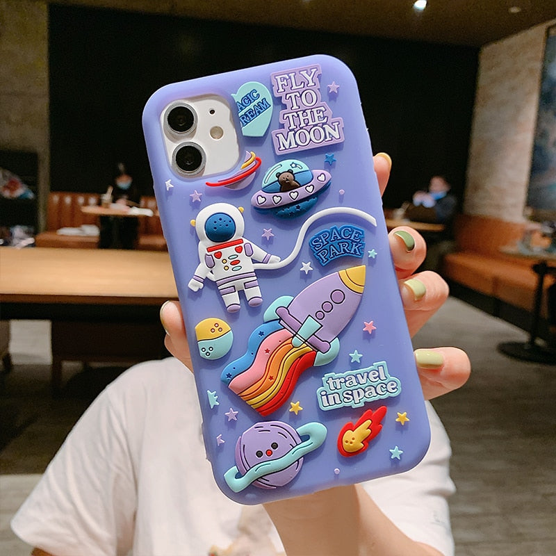 3D Astronaut Inspired Iphone Case - The Trendy Accessories Store
