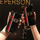 High Fashion Inspired Glossy Red Black iPhone and Samsung Phone Case - The Trendy Accessories Store