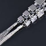 Crystal Long Tassel Necklace For Women