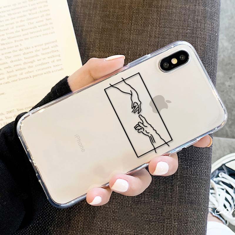 Antique Art inpired lines Painted Pattern iPhone Case - The Trendy Accessories Store