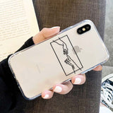 Antique Art inpired lines Painted Pattern iPhone Case - The Trendy Accessories Store