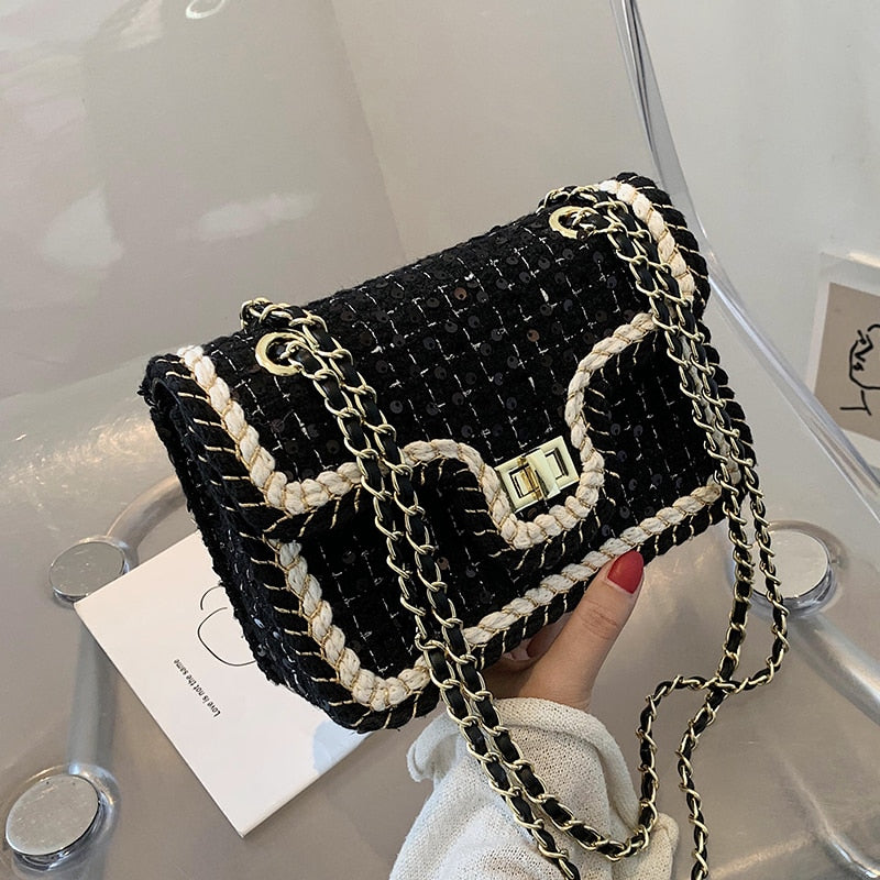 Sequins Crossbody bag Designer Bag - The Trendy Accessories Store