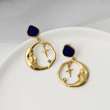 Vintage Drop Earring Inspired by Star Moon - The Trendy Accessories Store