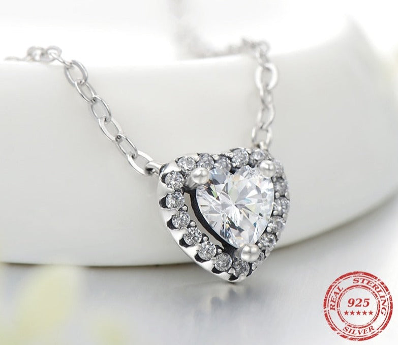 Sterling Silver Heart Fashion Luxury Sets Ring For Women