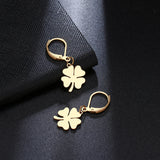 Clover Chic style Gold Platted Earrings