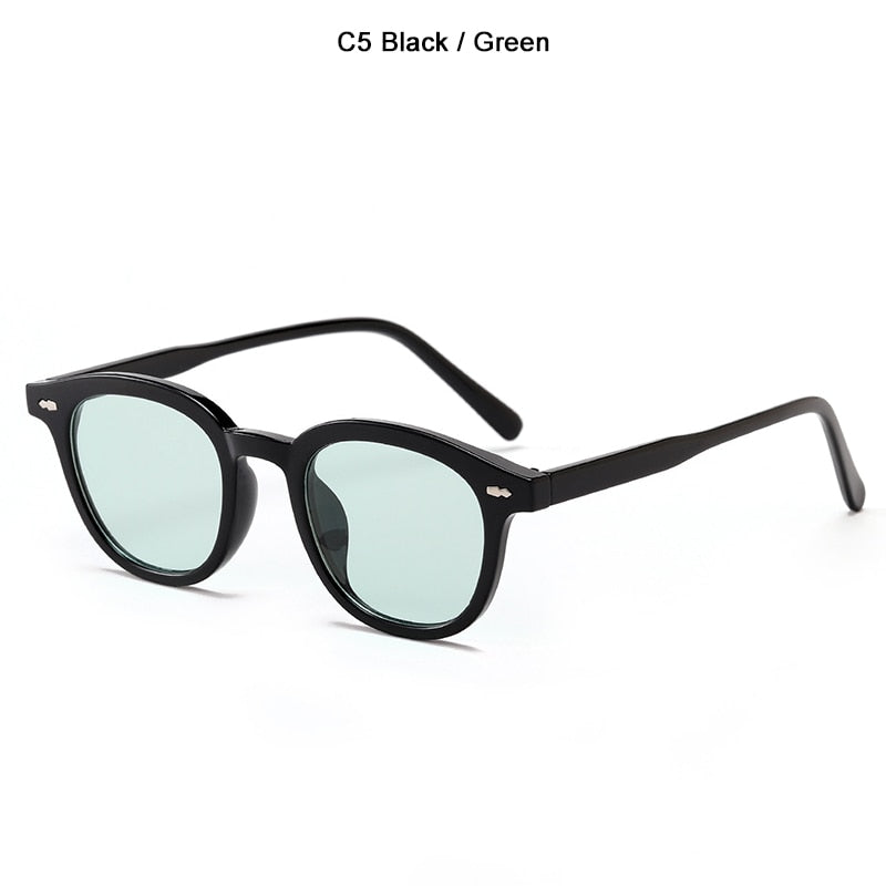 Stylish Vintage Men & Women Round Sunglasses Tint Ocean Lens