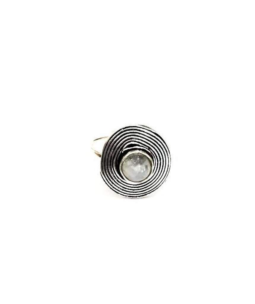 Circle Stone Ring - The Trendy Accessories Store