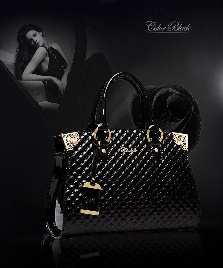 Genuine Leather Luxury Tote Bag - The Trendy Accessories Store
