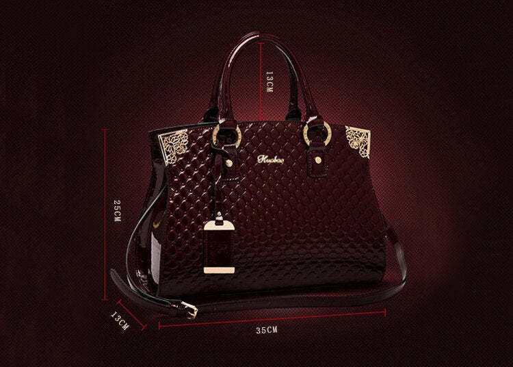 Genuine Leather Luxury Tote Bag - The Trendy Accessories Store