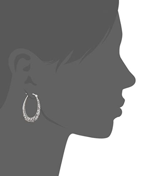 Sterling Silver Yellow and Rose Gold Plated Hoop Earrings - The Trendy Accessories Store