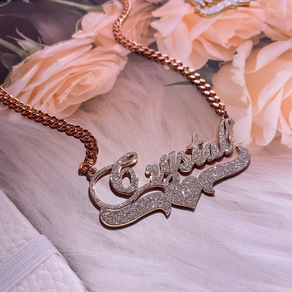 Personalized Name Bling Necklace