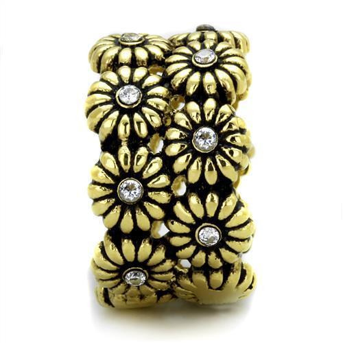 TK1626 IP Gold(Ion Plating) Stainless Steel Ring - The Trendy Accessories Store