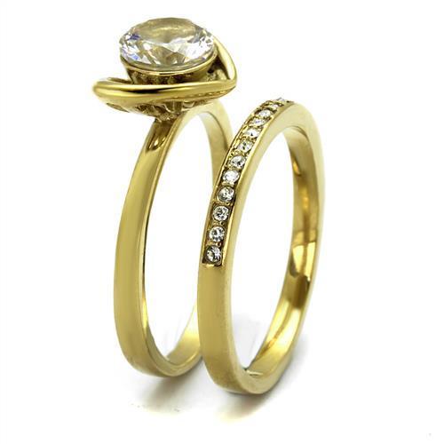 TK2295 IP Gold(Ion Plating) Stainless Steel Ring - The Trendy Accessories Store