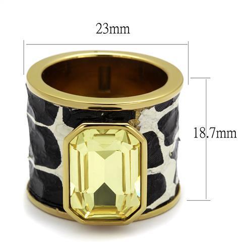 TK2701 IP Gold(Ion Plating) Stainless Steel Ring - The Trendy Accessories Store