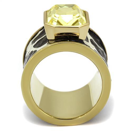 TK2701 IP Gold(Ion Plating) Stainless Steel Ring - The Trendy Accessories Store